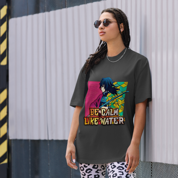 Giyu Tomioka "Be Calm Like Water" Motivational Tee - Image 2