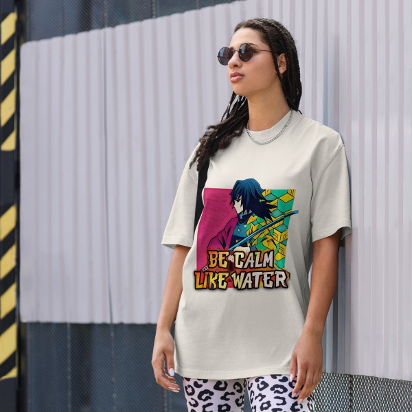 Giyu Tomioka "Be Calm Like Water" Motivational Tee - Image 3