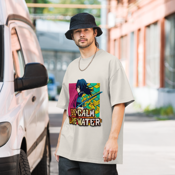 Giyu Tomioka "Be Calm Like Water" Motivational Tee - Image 4