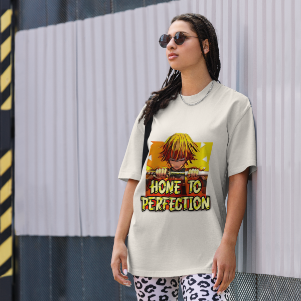 Zenitsu Agatsuma "Hone to Perfection" Motivational Tee - Image 3