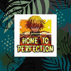 Zenitsu Agatsuma "Hone to Perfection" Motivational Canvas