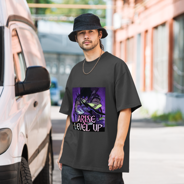 Sung Jin-Woo "Arise & Level Up" Motivational Tee