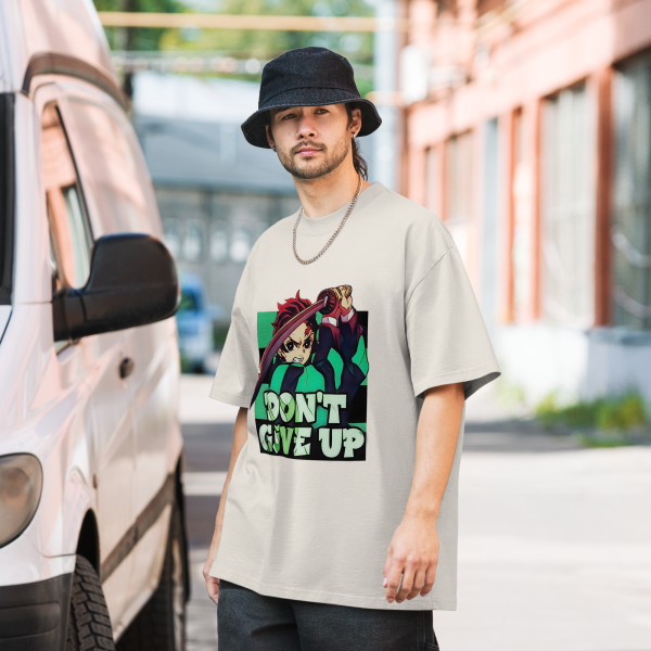 Tanjiro Kamado "Don't Give Up" Motivational Tee - Image 2