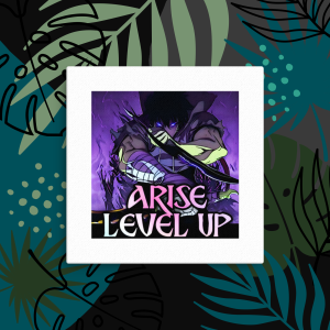 Sung Jin-Woo "Arise & Level Up" Motivational Canvas