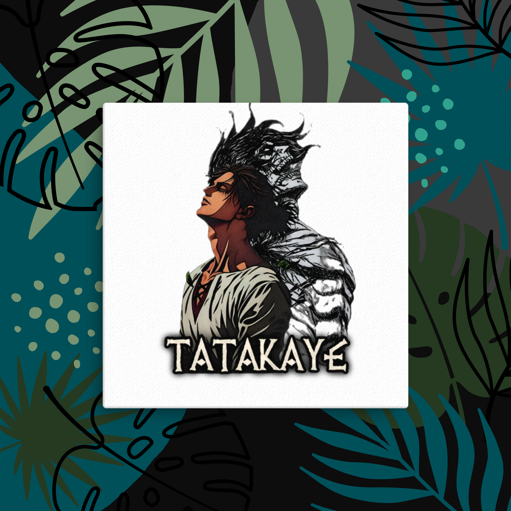 Eren Yeager "TATAKAYE" Motivational Canvas