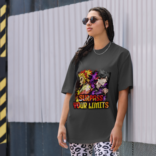 Yami Sukehiro × Kyojuro Rengoku "Surpass Your Limits" Motivational Tee - Image 3