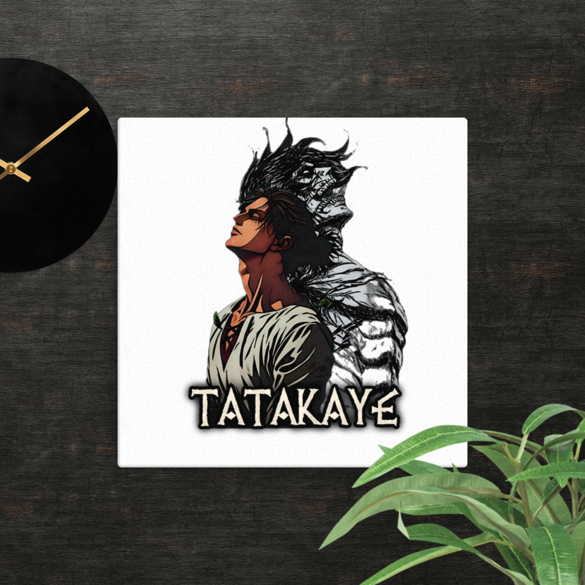 Eren Yeager "TATAKAYE" Motivational Canvas - Image 2