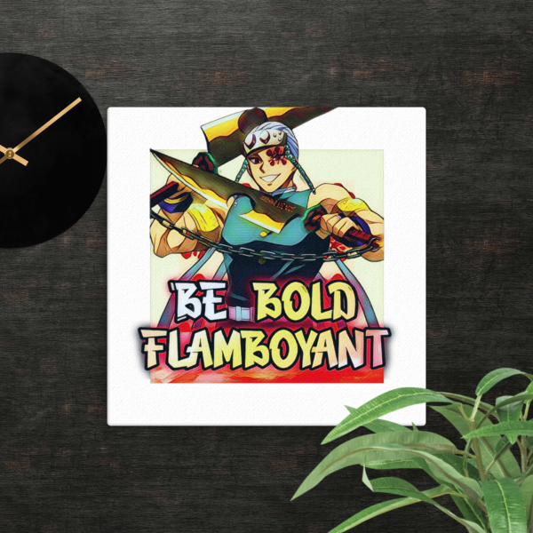 Tengen Uzui "Be Bold, Flamboyant" Motivational Canvas - Image 2