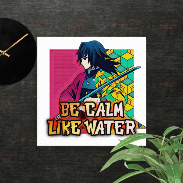 Giyu Tomioka "Be Calm Like Water" Motivational Canvas - Image 2