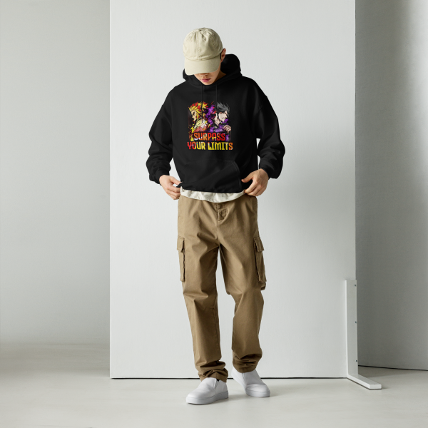 Yami Sukehiro × Kyojuro Rengoku "Surpass Your Limits" Motivational Hoodie - Image 2
