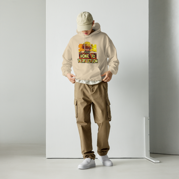 Zenitsu Agatsuma "Hone to Perfection" Motivational Hoodie - Image 3