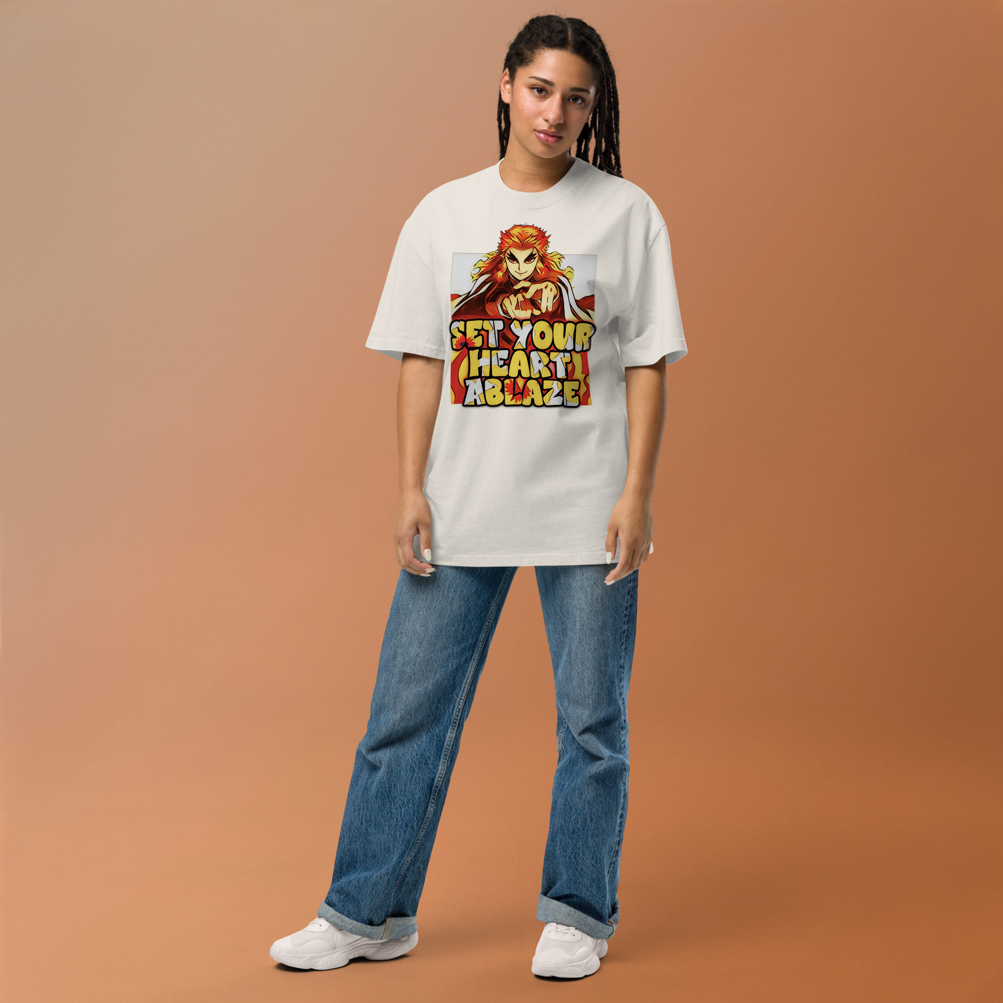 Kyojuro Rengoku "Set Your Heart Ablaze" Motivational Tee